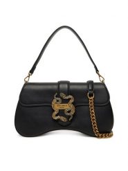 Just Cavalli Torebka 79RA4BA1 ZSA89 Czarny. Czarne torebki do ręki damskie Just Cavalli, bez wzorów, ze skóry, bez dodatków. Za 829.99 zł.