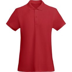 Koszulka Polo Damska. Czerwone koszulki sportowe damskie ROLY, l, bez wzorów, bez kołnierzyka, bez ramiączek. Za 69.99 zł.
