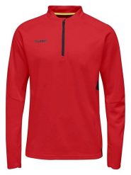Czerwona męska bluza Hummel Tech Move half zip. Czerwone bluzy męskie Hummel, l, bez wzorów, z elastanu, bez kaptura, do biegania. Za 210.99 zł.