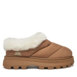 Śniegowce Steve Madden. Brązowe kapcie damskie Steve Madden. Za 509.99 zł.