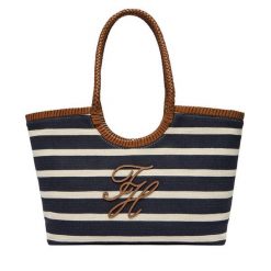 Torebka Tommy Hilfiger. Niebieskie torebki do ręki damskie Tommy Hilfiger, bez wzorów, klasyczne, bez dodatków. Za 749.99 zł.