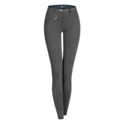 Spodnie do jazdy konnej z silikonowym pełnym gripem dla dziewczynek ELT Fun Spor. Szare spodnie sportowe dla dziewczynek ELT, bez wzorów, do jazdy konnej. Za 195.00 zł.