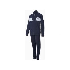 Dziecięcy zestaw sportowy Puma Poly Suit Cl Peacoat D Chłopięcy Niebieski. Niebieskie spodnie sportowe dla chłopców Puma, bez wzorów, z dresówki, klasyczne, na jogę i pilates. Za 285.99 zł.