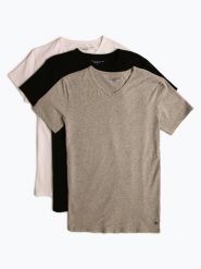 Tommy Hilfiger T-shirty pakowane po 3 szt. Mężczyźni Dżersej biały|szary|czarny, MD. Białe t-shirty męskie Tommy Hilfiger, m, bez wzorów, z bawełny, bez kołnierzyka. Za 229.95 zł.