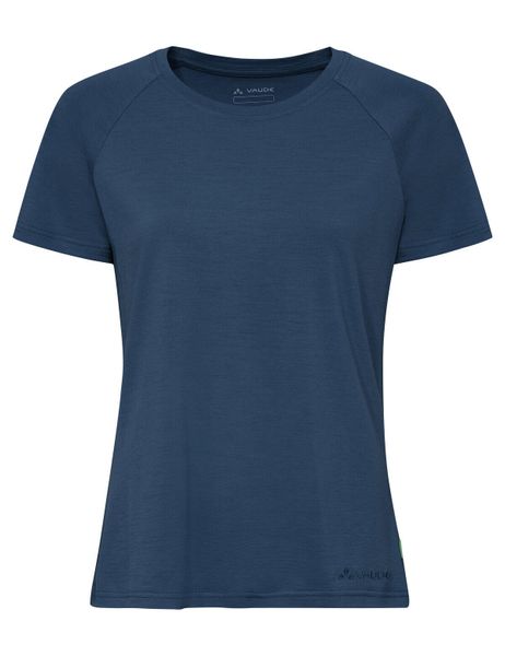Funktionsshirt W Essential Wool T-Shirt. Zielone koszulki sportowe damskie Vaude, bez wzorów, z materiału, klasyczne, bez kołnierzyka. Za 319.00 zł.