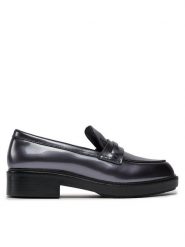Calvin Klein Loafersy Rubber Sole Loafer W/Hw - Pearl HW0HW02002 Czarny. Czarne mokasyny damskie Calvin Klein, ze skóry. Za 479.99 zł.