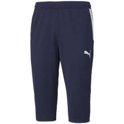 Męskie Spodenki TeamLIGA Fitted 3/4 Shorts. Niebieskie buty sportowe męskie Puma, m, bez wzorów, na fitness i siłownię. Za 221.99 zł.