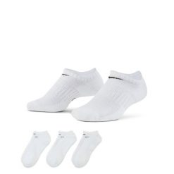 Skarpety Stopki do biegania unisex Everyday Cushion No Show 3 pary. Białe buty sportowe męskie Nike, bez wzorów. Za 190.00 zł.