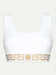 Versace Biustonosz top 1013323 1A10011 Biały. Białe biustonosze Versace, bez wzorów, z bawełny. Za 249.99 zł.