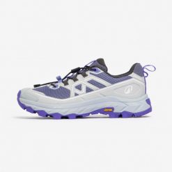 Buty turystyczne damskie MH900 Light. Fioletowe obuwie sportowe damskie QUECHUA, bez wzorów, z kauczuku, trekkingowe. Za 379.99 zł.