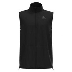 Kamizelka męska ODLO Zeroweight Warm Vest. Czarne kurtki męskie Odlo, m, bez wzorów, do biegania. W wyprzedaży za 403.20 zł.