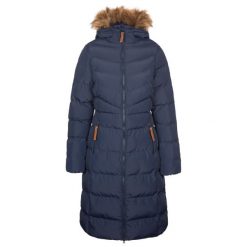 Trespass Audrey - Kurtka damska casual, granatowa. Niebieskie kurtki damskie Trespass, z aplikacjami, z puchu, bez kaptura. Za 455.99 zł.