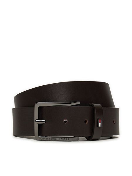 Tommy Hilfiger Pasek Męski Oliver AM0AM12819 Brązowy. Brązowe paski damskie Tommy Hilfiger, bez wzorów, ze skóry. Za 149.99 zł.