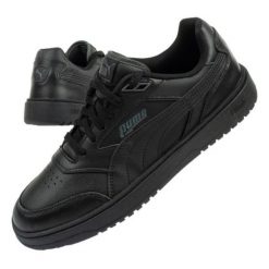 Buty Puma Doublecourt W 393284 04 czarne. Czarne obuwie sportowe damskie bez wzorów, z gumy. Za 304.14 zł.