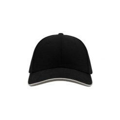 Czapka Pilot Piping Sandwich Premium Brush Cotton 6panelowa. Czarne czapki i kapelusze damskie ATLANTIS, bez wzorów. Za 51.99 zł.