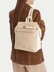 Lasocki Plecak CEO-LSK-L-017-09 Écru. Plecaki damskie Lasocki, bez wzorów, z materiału. Za 199.99 zł.