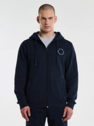 Bluza męska z kapturem granatowa Ajron 403/ Kersyn 403. Niebieskie bluzy męskie Big Star, l, bez wzorów, z dzianiny, z kapturem. Za 249.99 zł.