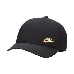 Czapka z daszkiem NIKE Dri-FIT Club czarna. Czarne czapki i kapelusze damskie Nike, bez wzorów, z poliesteru, sportowe. Za 100.99 zł.