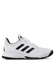 Adidas Buty halowe Bukatsu Shoes HR0626 Biały. Białe buty sportowe męskie Adidas, z materiału, bez zapięcia. Za 279.99 zł.