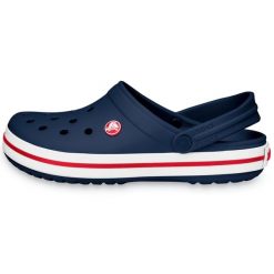 Tong Femme Tong Crocs Bleu Bleu. Czerwone klapki damskie Crocs, bez wzorów, z materiału, bez obcasa. Za 292.00 zł.