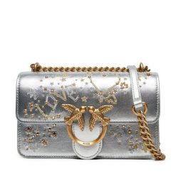 Torebka PINKO. Szare torebki do ręki damskie Pinko, bez wzorów, wizytowe, bez dodatków. Za 1,149.00 zł.