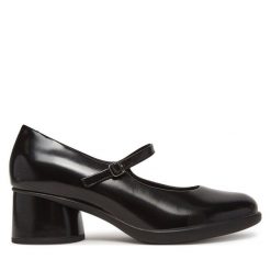 Czółenka ECCO. Czarne czółenka damskie ecco, bez wzorów, bez obcasa, bez zapięcia. Za 739.99 zł.