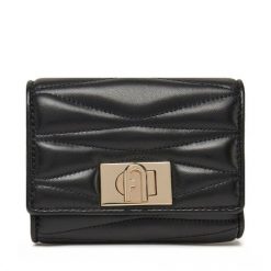 Portfel Furla. Czarne portfele damskie Furla, bez wzorów. Za 569.99 zł.