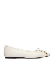 GINO ROSSI Baleriny CEO-ROSE-LT2088 Biały. Białe baleriny damskie Gino Rossi, bez wzorów, ze skóry, bez obcasa. Za 329.99 zł.