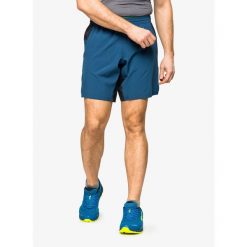 Spodenki do biegania męskie Inov-8 Train Lite 9 Short. Niebieskie buty sportowe męskie Inov-8, bez zapięcia, do biegania. Za 130.99 zł.