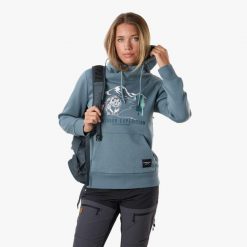 Bluza z kapturem Kobieta Swedemount Forest Hood wodoodporna. Zielone bluzy damskie SWEDEMOUNT, xl, bez wzorów, z bawełny, z kapturem. Za 163.99 zł.