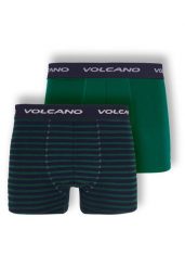 Bawełniane bokserki męskie, dwupak, U-BOXER. Niebieskie bokserki męskie Volcano, l, bez wzorów, z bawełny. Za 69.99 zł.