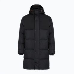 Płaszcz ocieplany męski BOGNER FIRE+ICE Walt 3-D. Czarne płaszcze męskie na zimę, m, bez wzorów, z materiału, eleganckie, bez kaptura. Za 2,839.00 zł.