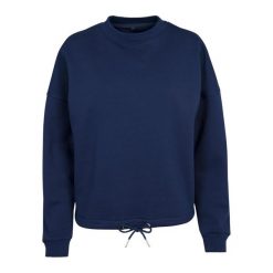 Damska Bluza Z Kapturem Z Okrągłym Dekoltem. Niebieskie bluzy damskie BUILD YOUR BRAND, s, bez wzorów, z kapturem. Za 131.99 zł.