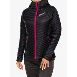 Kurtka ocieplana damska Inov-8 Thermoshell Pro FZ. Czarne kurtki damskie Inov-8, l, bez wzorów, z puchu, bez kaptura. Za 419.99 zł.