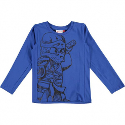 Koszulka "Tyler 702" w kolorze niebieskim. Zielone t-shirty dla chłopców marki Lego Wear Fashion, z bawełny, z długim rękawem. W wyprzedaży za 49.95 zł.