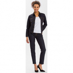 Dżinsowa kurtka - Slim fit - w kolorze granatowym. Niebieskie kurtki damskie Cross Jeans, z denimu. W wyprzedaży za 136.95 zł.