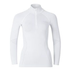 Odlo Koszulka damska l/s turtle neck 1/2 zip Evolution biała r. S (183191). T-shirty damskie marki Odlo. Za 114.23 zł.