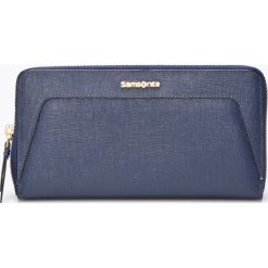 Samsonite - Portfel skórzany. Szare portfele damskie Samsonite, z materiału. W wyprzedaży za 239.90 zł.
