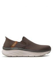 Skechers Półbuty D'Lux Walker Orford 232455 Brązowy. Brązowe półbuty na co dzień męskie Skechers, z materiału, bez zapięcia. Za 359.99 zł.