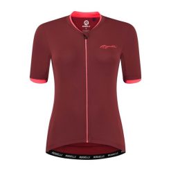 Koszulka rowerowa damska Rogelli ESSENTIAL z krótkim rękawem. Brązowe obuwie sportowe damskie Rogelli, bez wzorów, rowerowe. W wyprzedaży za 120.00 zł.
