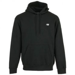Bluza sportowa męska New Balance MT41511BK. Czarne bluzy męskie New Balance, l, bez wzorów, z kapturem, trekkingowe. Za 376.00 zł.
