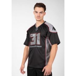 Jersey Gorilla Wear Athlete 2.0 Dennis James. Czarne buty sportowe męskie GORILLA WEAR, bez wzorów, z jersey, bez kołnierzyka, bez ramiączek, na fitness i siłownię. Za 233.00 zł.