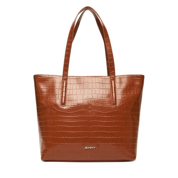 Torebka JENNY. Brązowe torebki do ręki damskie Jenny, bez wzorów, bez dodatków. Za 149.99 zł.