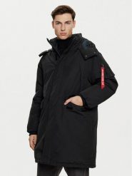 Alpha Industries Parka 148124 Czarny Regular Fit. Czarne kurtki męskie Alpha Industries, m, bez wzorów, z bawełny, bez kaptura. Za 959.99 zł.