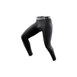 Legginsy turystyczne TechWool 190 męskie. Czarne legginsy sportowe męskie QUECHUA, z wełny. Za 129.99 zł.