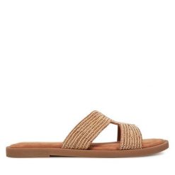Klapki Tamaris. Żółte klapki damskie Tamaris, bez wzorów, bez obcasa. Za 189.99 zł.