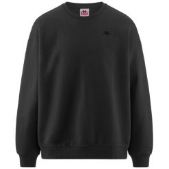 Męska bluza z kapturem Kappa szara sportowa. Czarne bluzy męskie Kappa, na jesień, m, z aplikacjami, z bawełny, z kapturem. Za 453.45 zł.