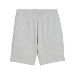 Męskie szorty Essentials Elevated 9" PUMA Light Gray Heather. Czarne krótkie spodenki sportowe męskie Puma, m, bez wzorów, do biegania. Za 97.99 zł.