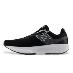 Buty do biegania damskie New Balance Lk9 W520. Czarne obuwie sportowe damskie New Balance, bez wzorów, z materiału, do biegania. Za 387.00 zł.