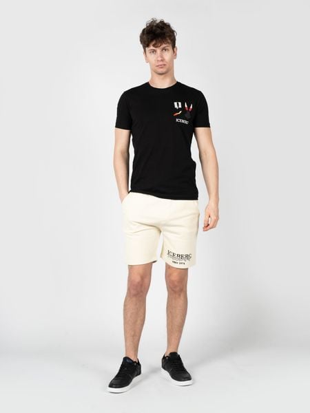 Iceberg T-Shirt | F0106301 | Mężczyzna | Czarny. Czarne t-shirty męskie Iceberg, l, bez wzorów, z bawełny, eleganckie, bez kołnierzyka. W wyprzedaży za 439.00 zł.